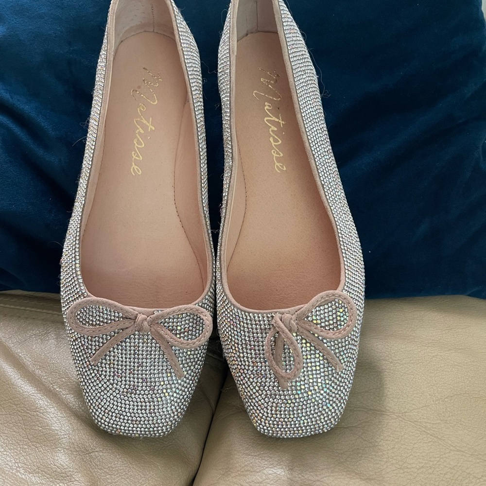 Matisse Roxy Clear Rhinestone Ballet Flats - Picture 9 of 9